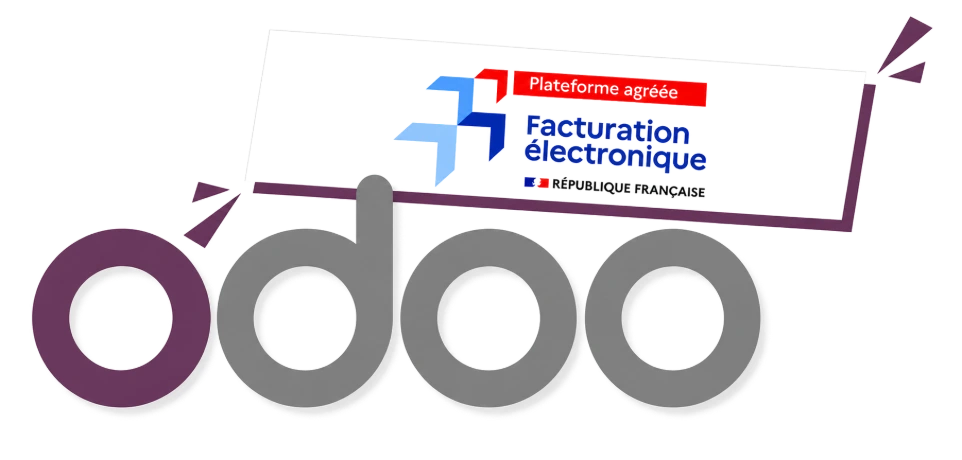 Logo Odoo, plateforme agréée facturation électronique DGFIP